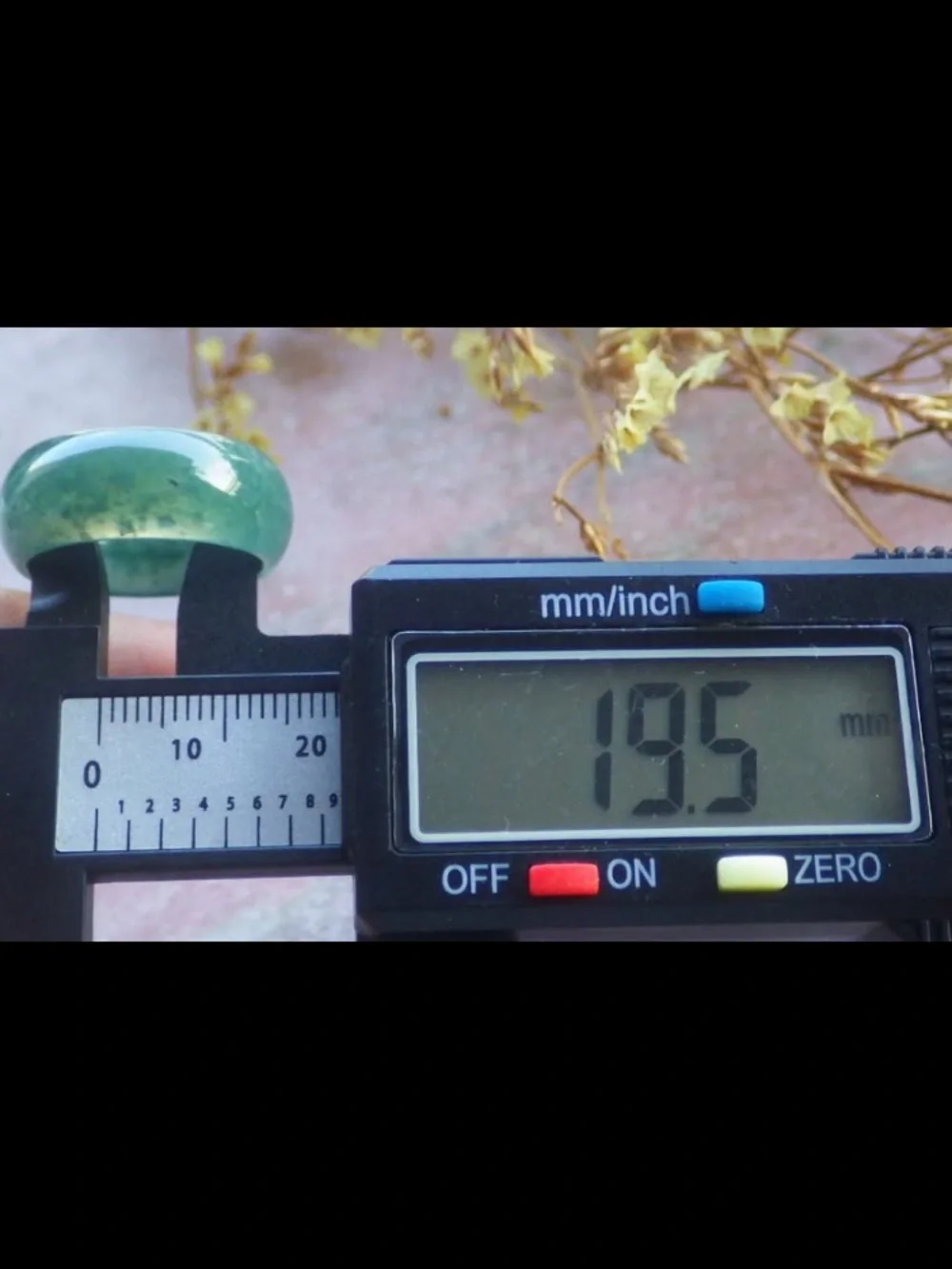 Certificate Jadeite Jewelry Jade luck happiness joyful Green Thick Ring Size9.5